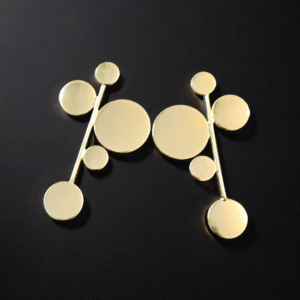 Anti-Tarnish 18k Gold plated Jewellery - Honey comb inspired hand crafted western wear earring