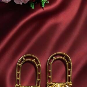 Anti-Tarnish 18k Gold plated Jewellery - Symetrical shaped with Mother of pearl dangler earrings